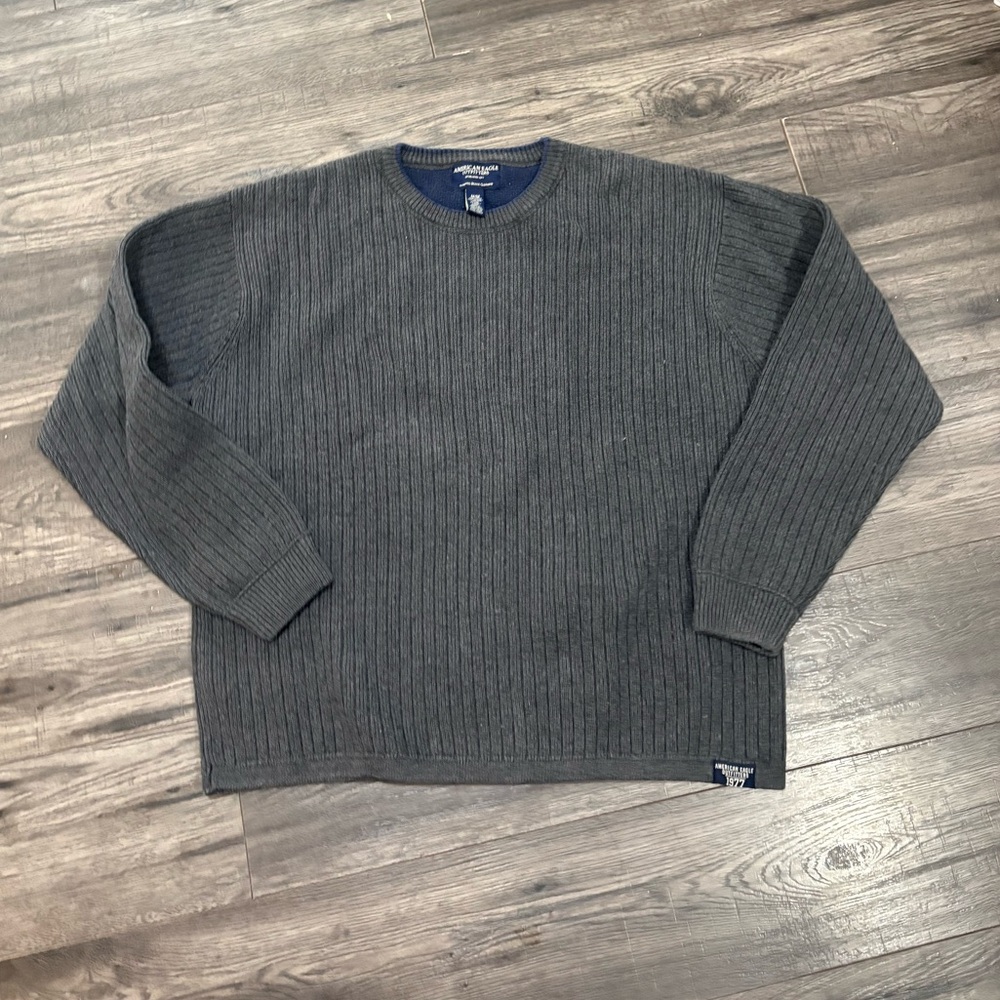 🧡 2/$15 🧡 American Eagle Men's Gray Sweater